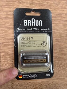 Braun Series 9 Replacement Shaver Head - Silver/Gold